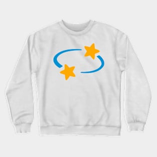 Twirling Head Stars Emoticon Crewneck Sweatshirt